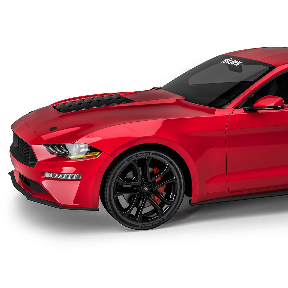 2018-2023 Ford Mustang GT500 Style Hood w/ Air Vent Scoop - view 3