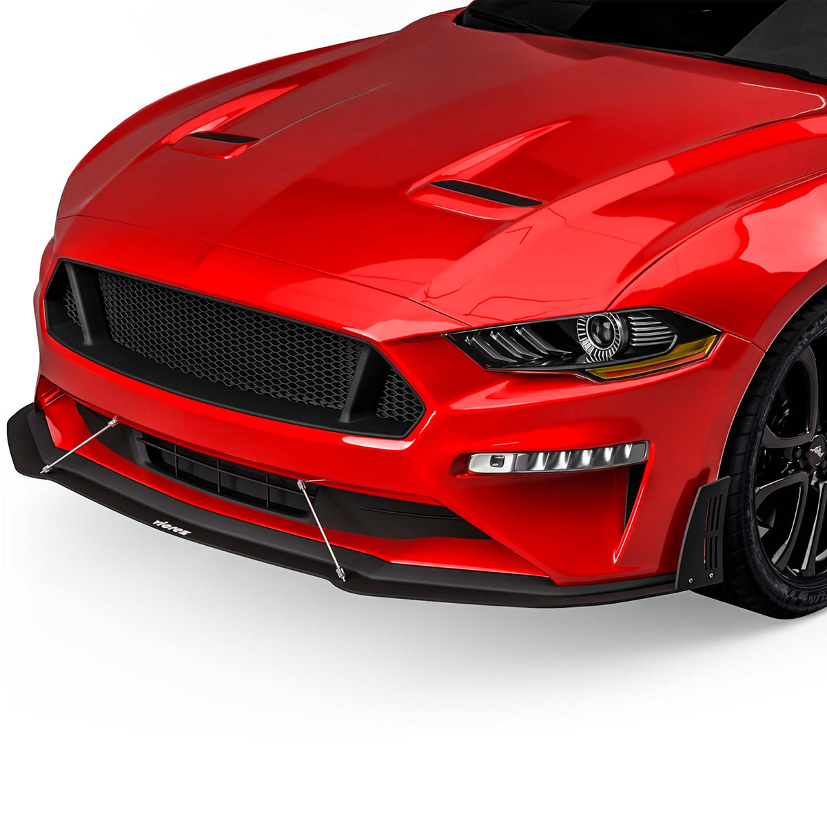 2018-2023 Ford Mustang LV Style Front Lip Splitter, ABS