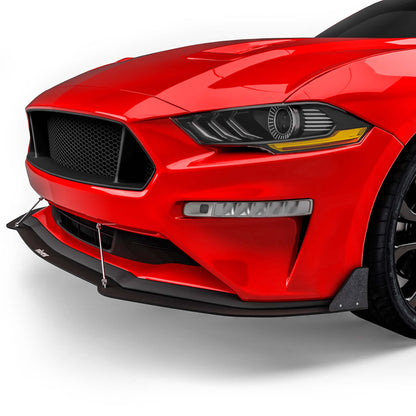 2018-2023 Ford Mustang LV Style Front Lip Splitter, ABS - view 10