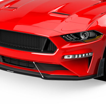2018-2023 Ford Mustang LV Style Front Lip Splitter, ABS - view 12