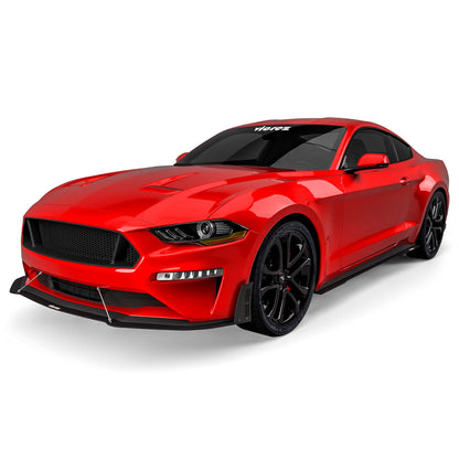 2018-2023 Ford Mustang LV Style Front Lip Splitter, ABS - view 5