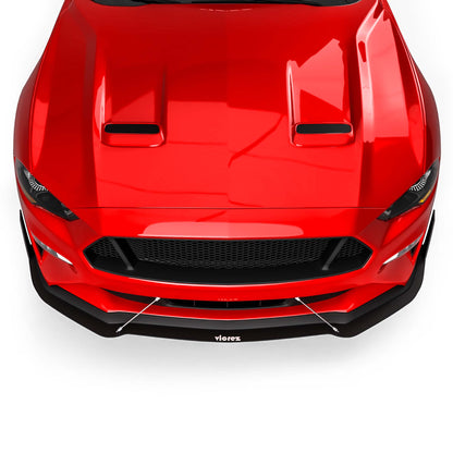 2018-2023 Ford Mustang LV Style Front Lip Splitter, ABS - view 6