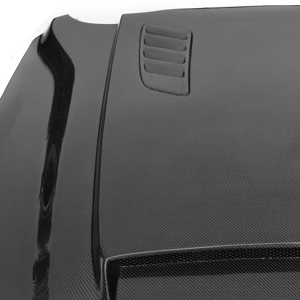 2018-2023 Ford Mustang V3R Style Hood, Carbon Fiber - view 2