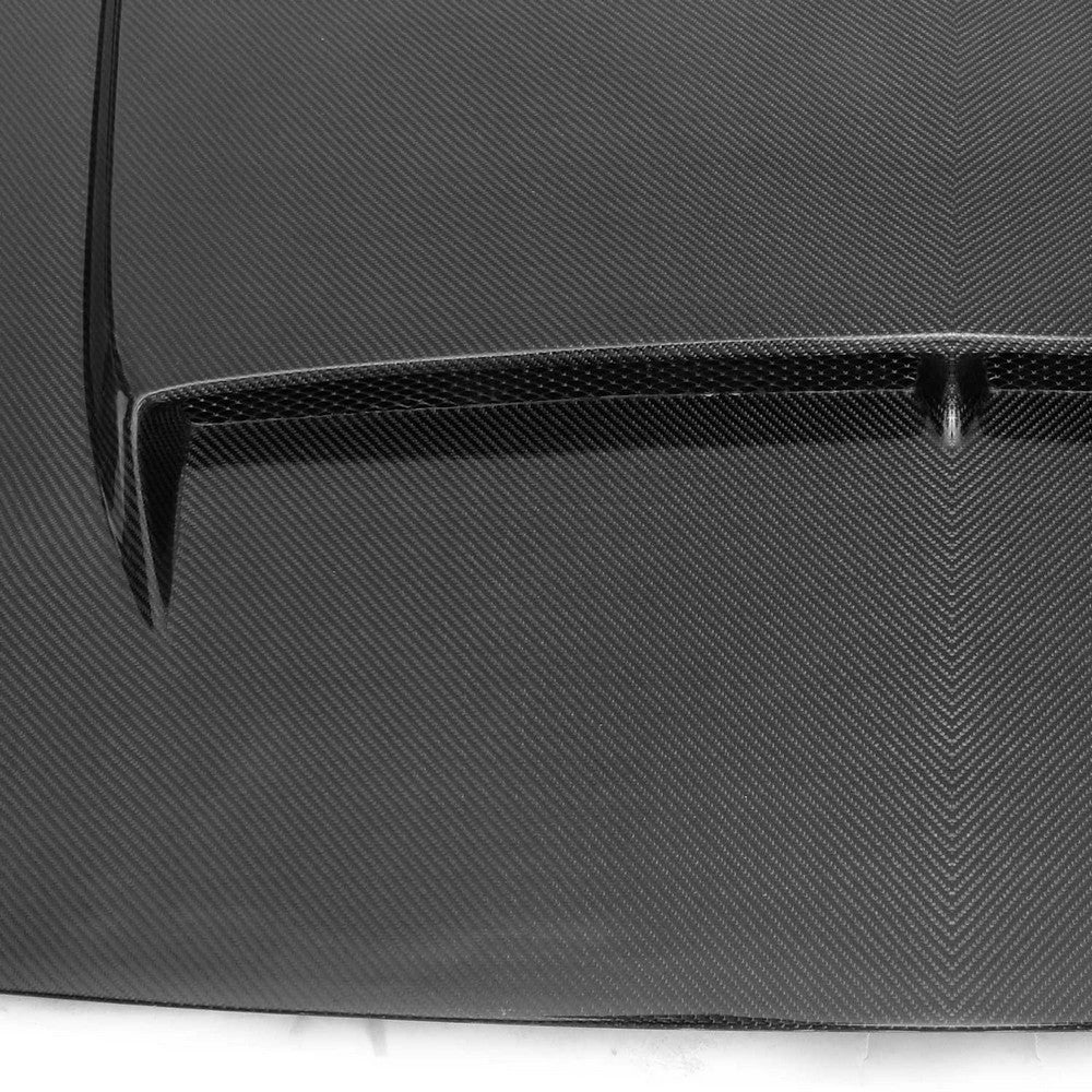2018-2023 Ford Mustang V3R Style Hood, Carbon Fiber - view 3