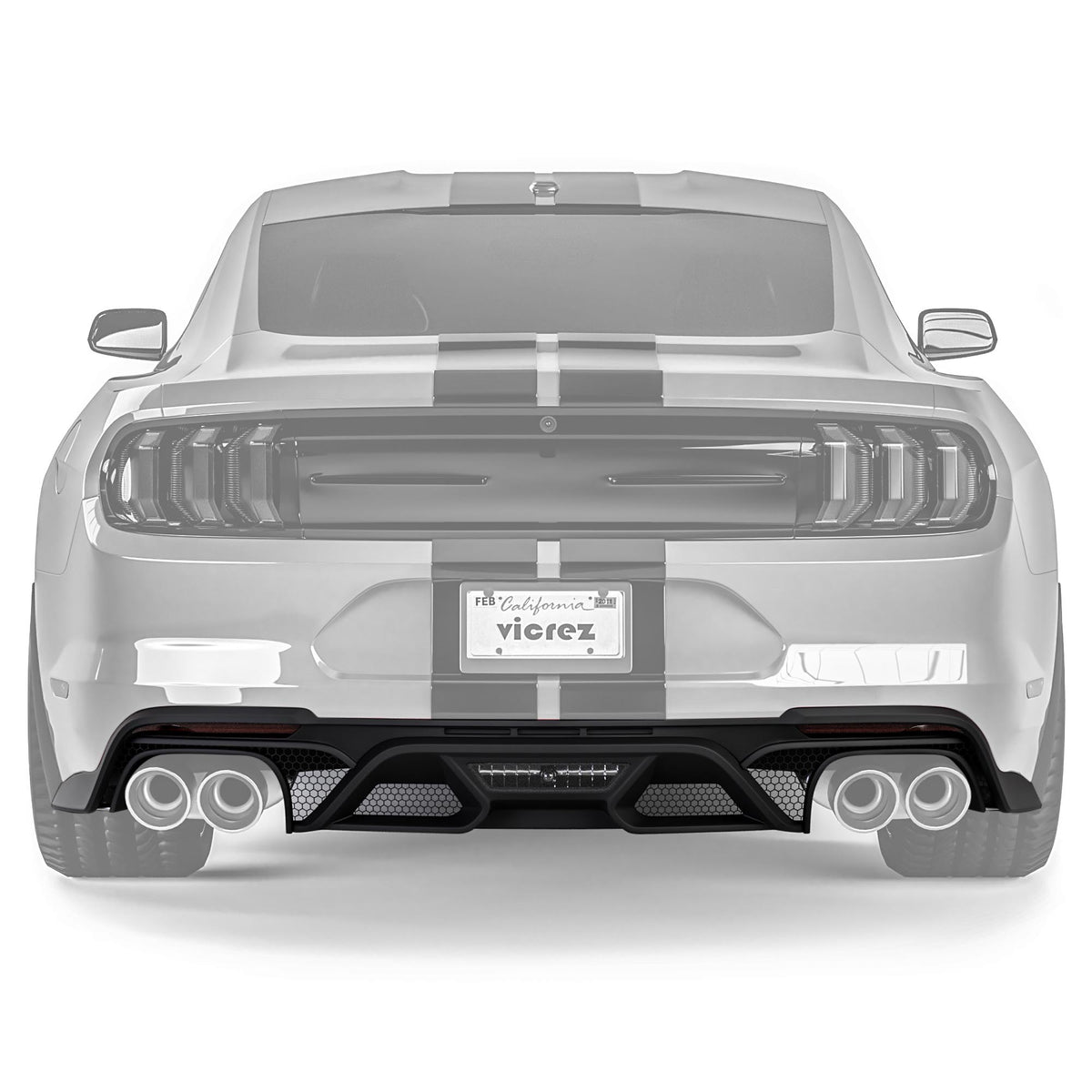 2018-2024 Ford Mustang GT500 Style Rear Diffuser - view 2
