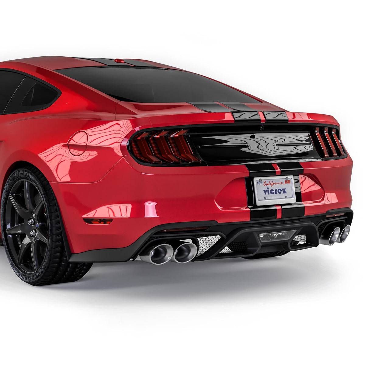 2018-2024 Ford Mustang GT500 Style Rear Diffuser - view 4