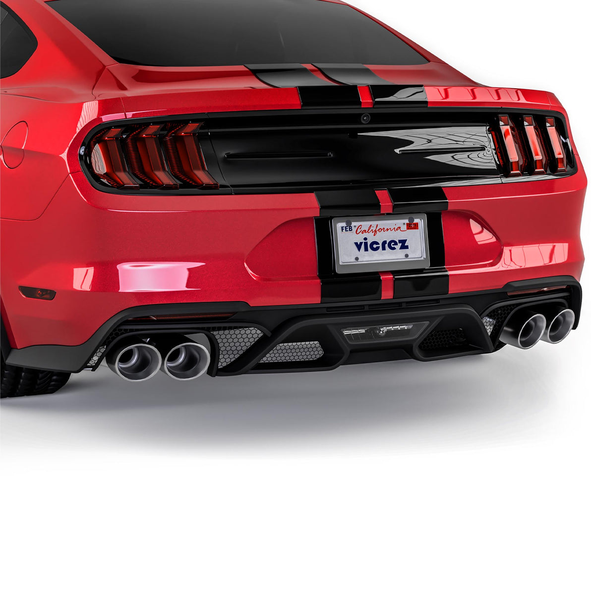 2018-2024 Ford Mustang GT500 Style Rear Diffuser - view 7