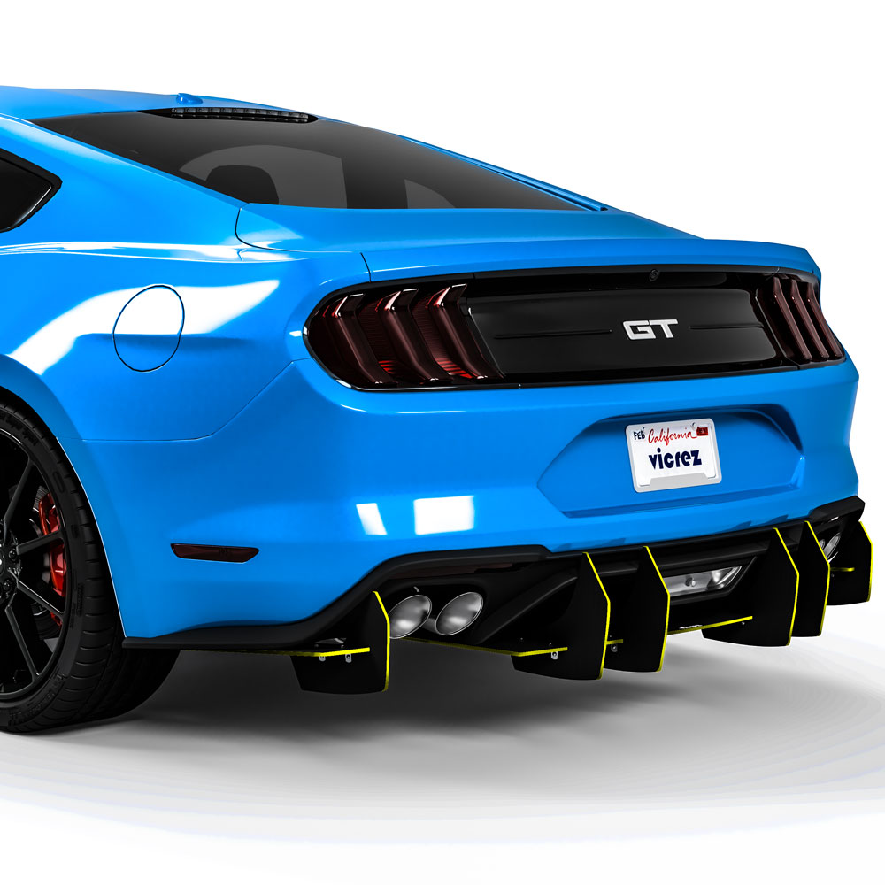 2018-2025 Ford Mustang Centa VR2 Rear Diffuser - view 10