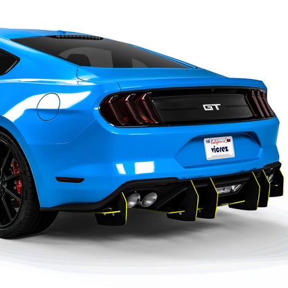 2018-2025 Ford Mustang Centa VR2 Rear Diffuser - view 10