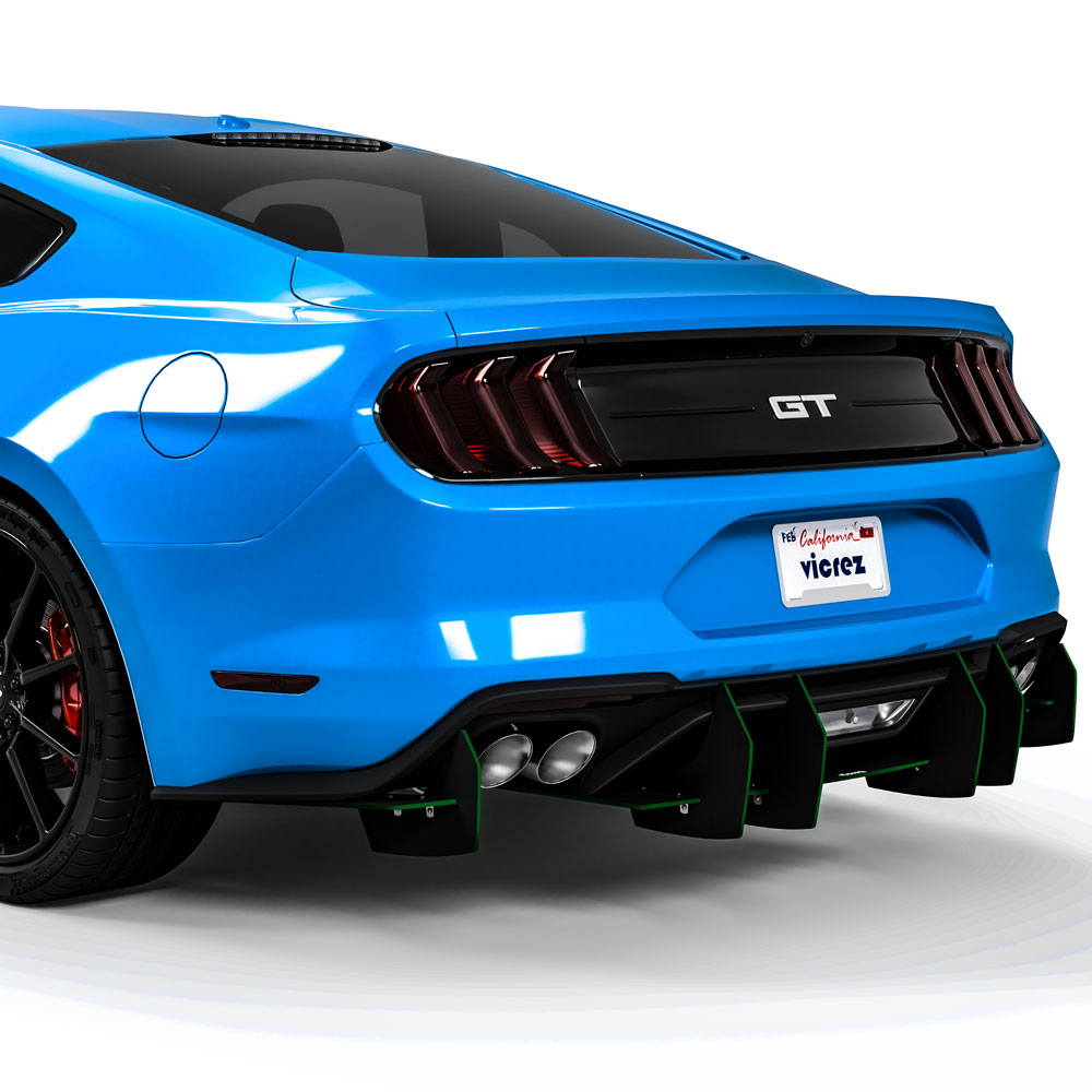 2018-2025 Ford Mustang Centa VR2 Rear Diffuser - view 11