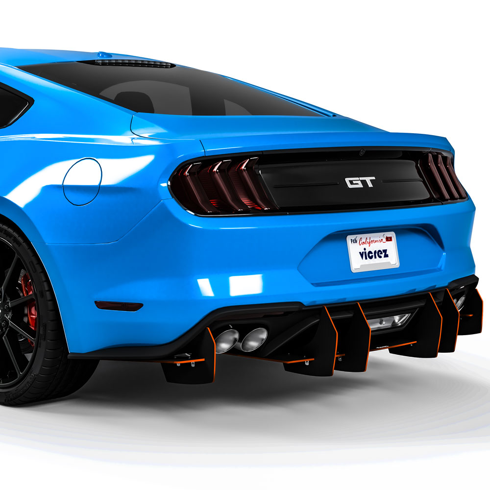 2018-2025 Ford Mustang Centa VR2 Rear Diffuser - view 12