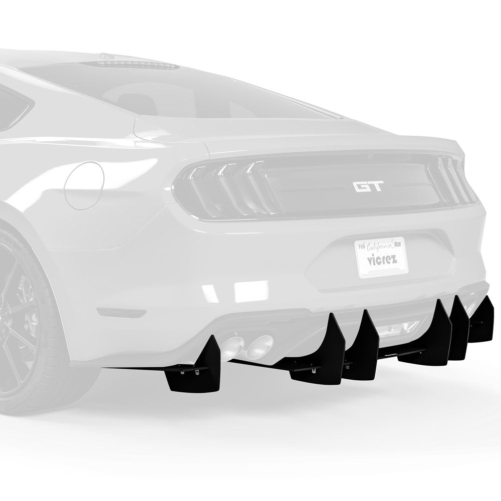 2018-2025 Ford Mustang Centa VR2 Rear Diffuser - view 2