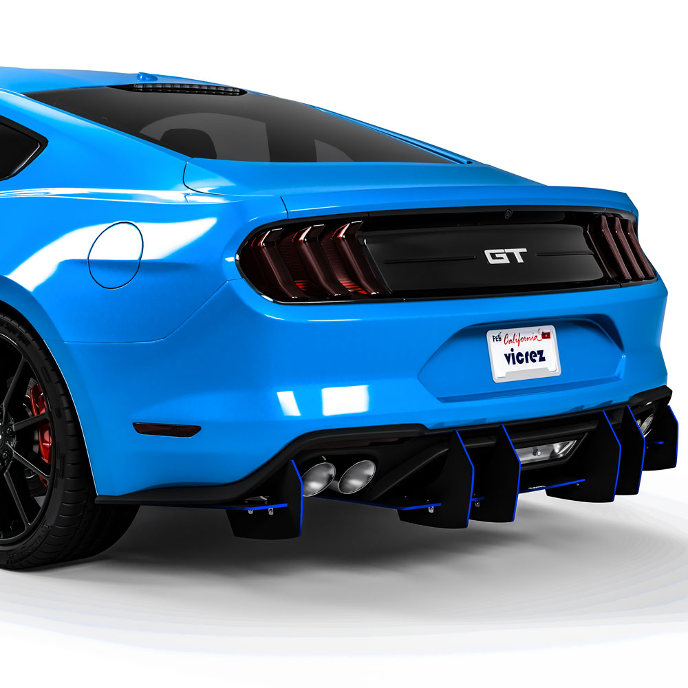 2018-2025 Ford Mustang Centa VR2 Rear Diffuser - view 7