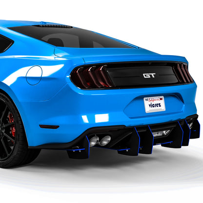 2018-2025 Ford Mustang Centa VR2 Rear Diffuser - view 7