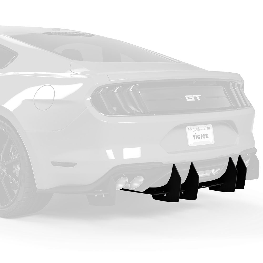2018-2025 Ford Mustang Centa VR2 Rear Diffuser - view 9