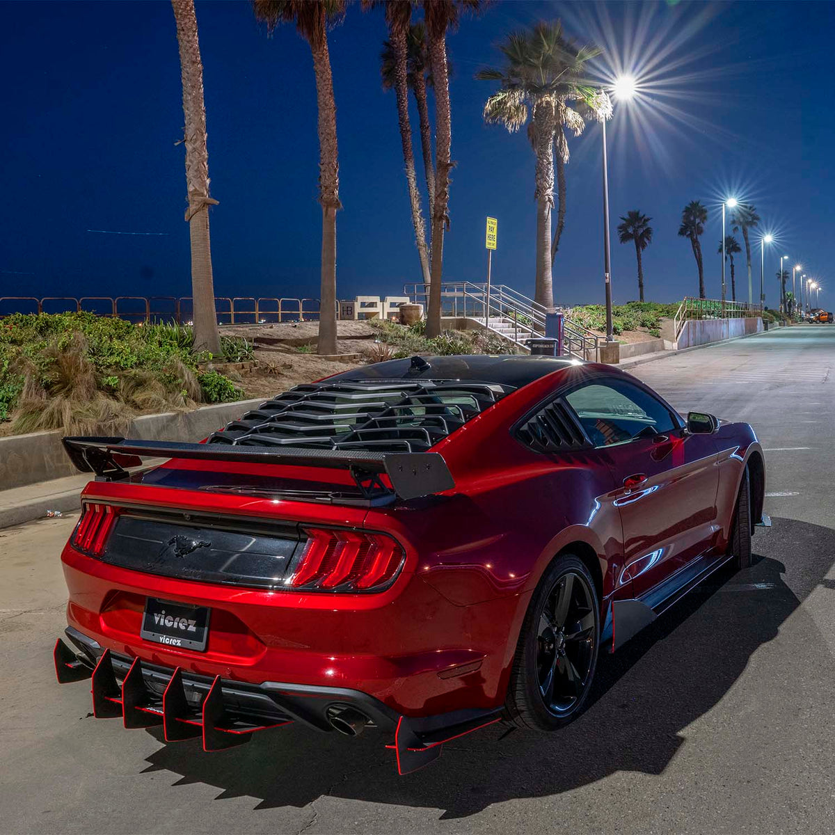 2018-2025 Ford Mustang Full Aero Package, 3-Piece Kit - view 4