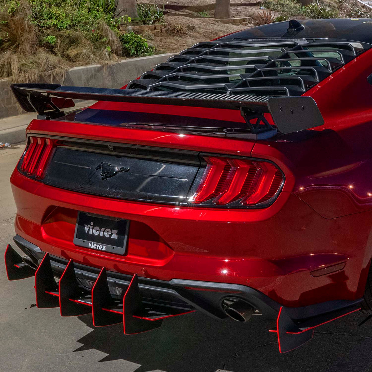 2018-2025 Ford Mustang Full Aero Package, 3-Piece Kit - view 8