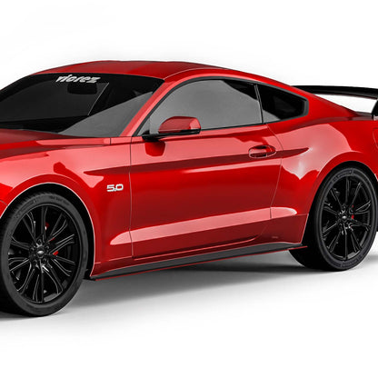 2018-2025 Ford Mustang LV Style Side Splitters, ABS - view 6