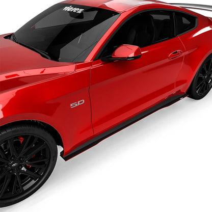 2018-2025 Ford Mustang LV Style Side Splitters, ABS - view 7