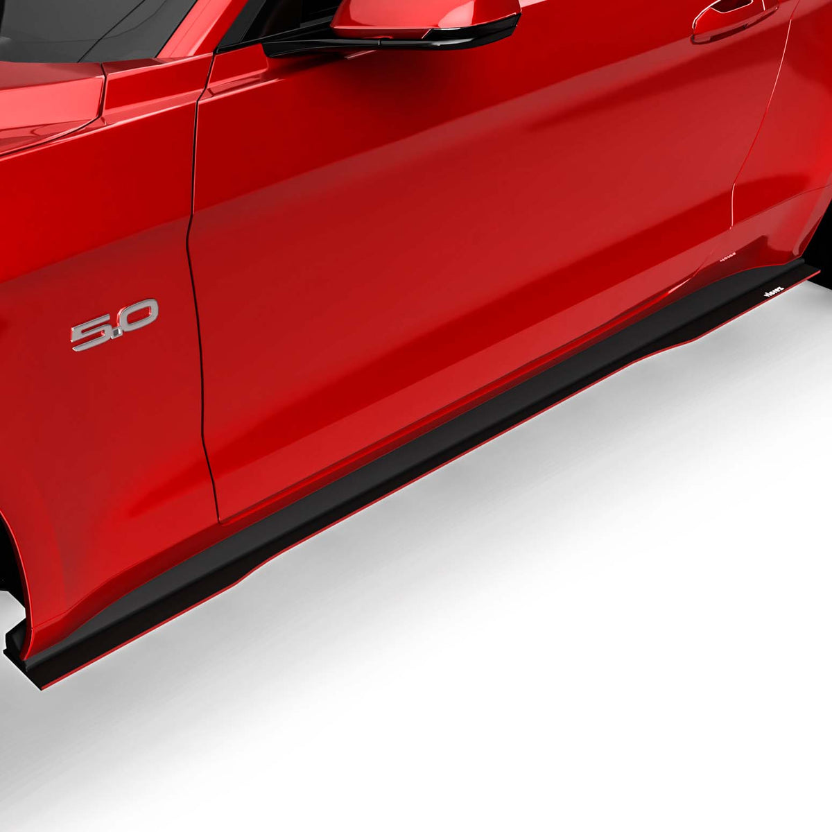 2018-2025 Ford Mustang LV Style Side Splitters, ABS - view 8