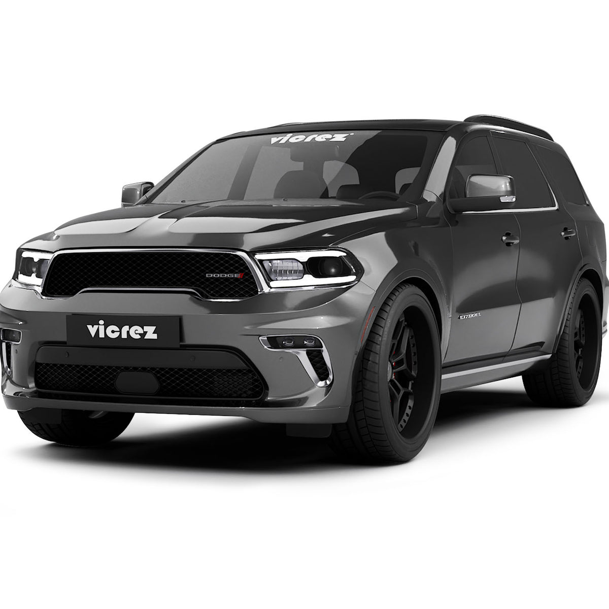 2018-2026 Dodge Durango SRT Style Fog Lamps, Black, Pair