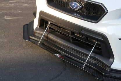 Carbon Fiber Wind Splitter w/ Rods- Subaru WRX/ STI 2018-2021 (APR Performance Lip)