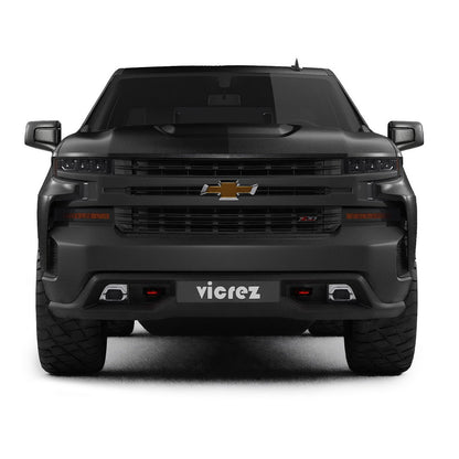2019-2021 Chevrolet Silverado Replacement Front Bumper, Black