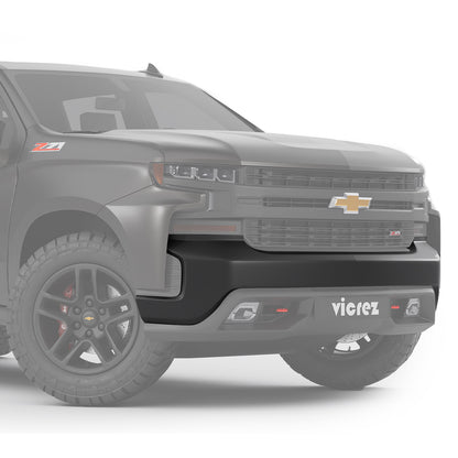 2019-2021 Chevrolet Silverado Replacement Front Bumper, Black