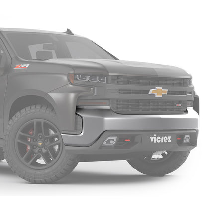 2019-2021 Chevrolet Silverado Replacement Front Bumper, Chrome