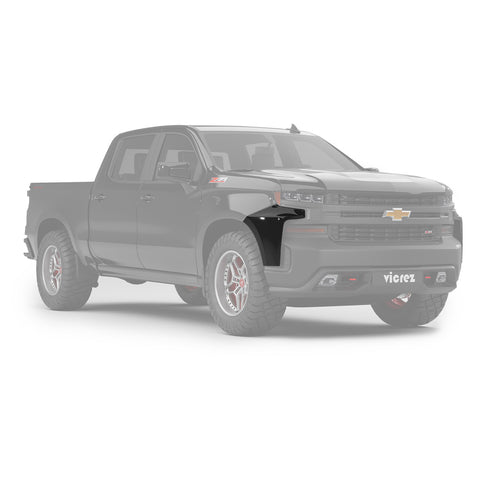 2019-2021 Chevrolet Silverado Replacement Front Bumper Outer Filler (Passenger Side)