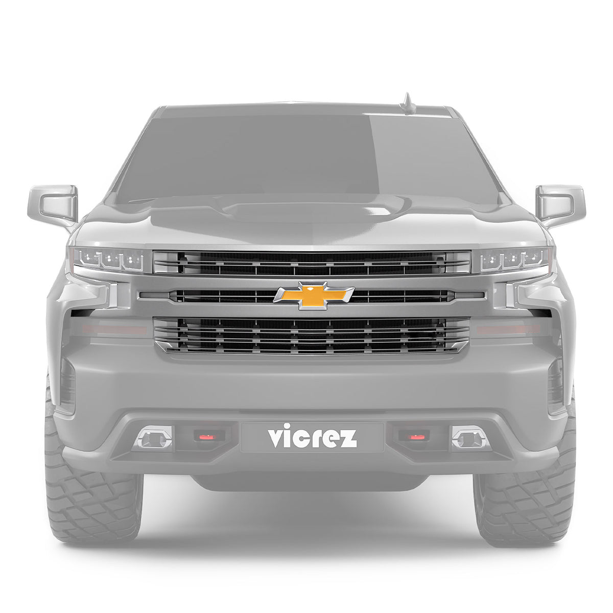 2019-2021 Chevrolet Silverado Replacement Front Grille (Part VZ104485)