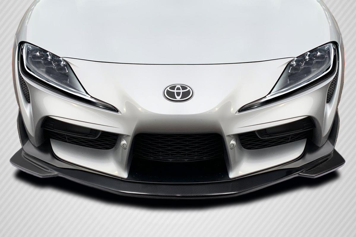 2019-2023 Toyota Supra A90 Speed Front Lip Spoiler, Carbon Fiber - view 1
