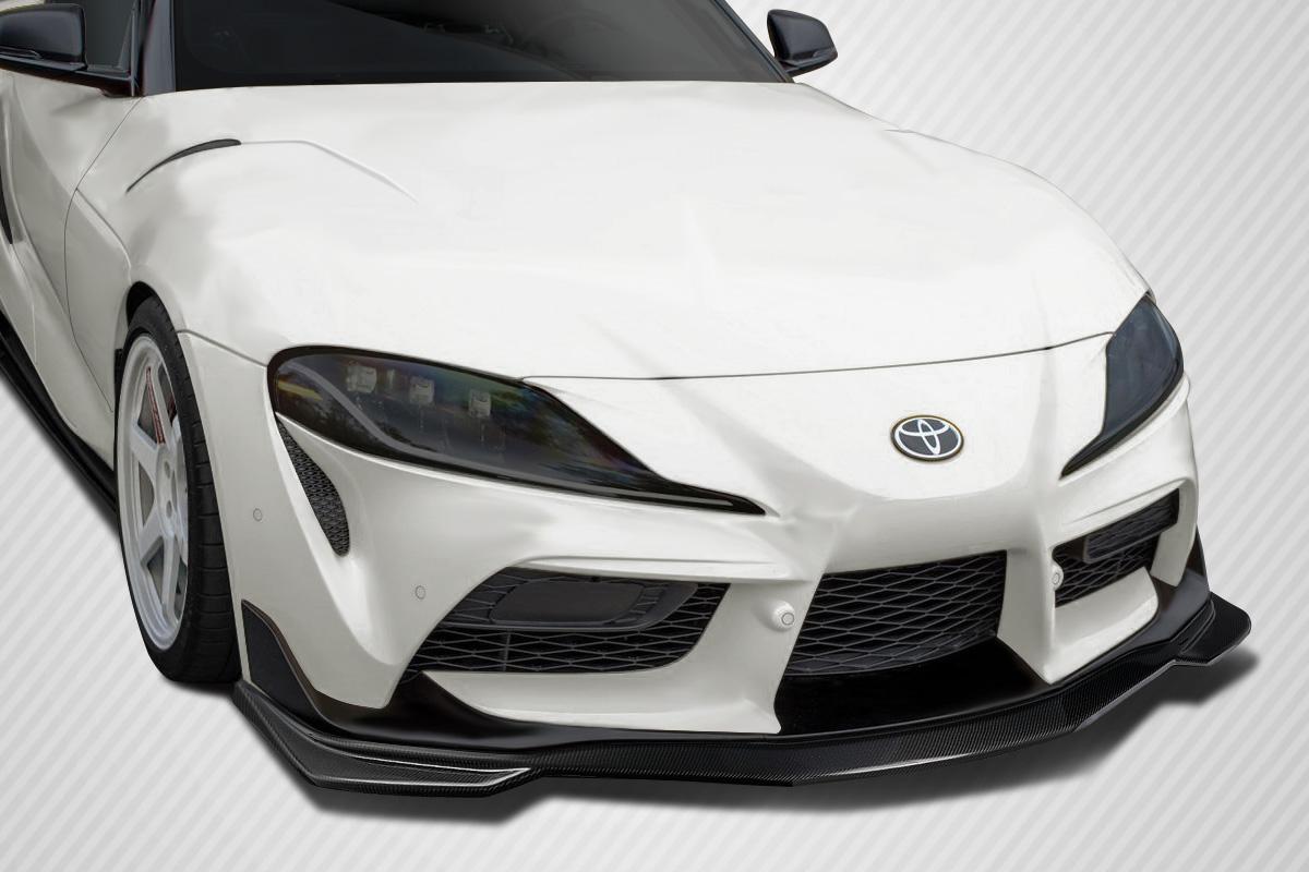 2019-2023 Toyota Supra A90 Speed Front Lip Spoiler, Carbon Fiber - view 2