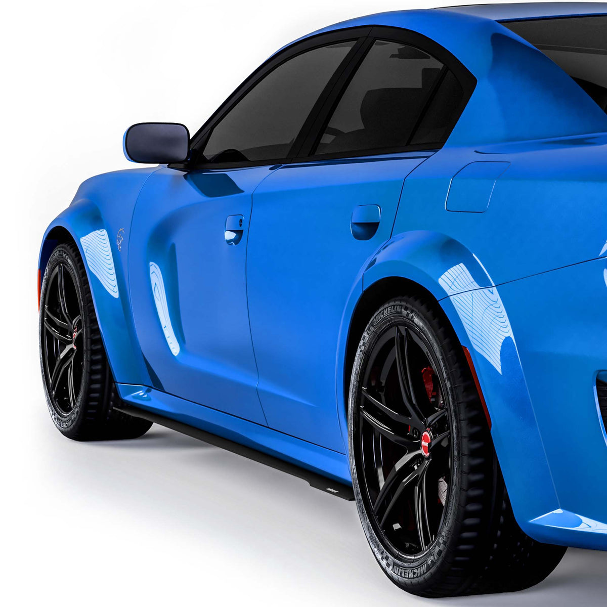 2020-2023 Dodge Charger Widebody V3R Side Skirt Splitters