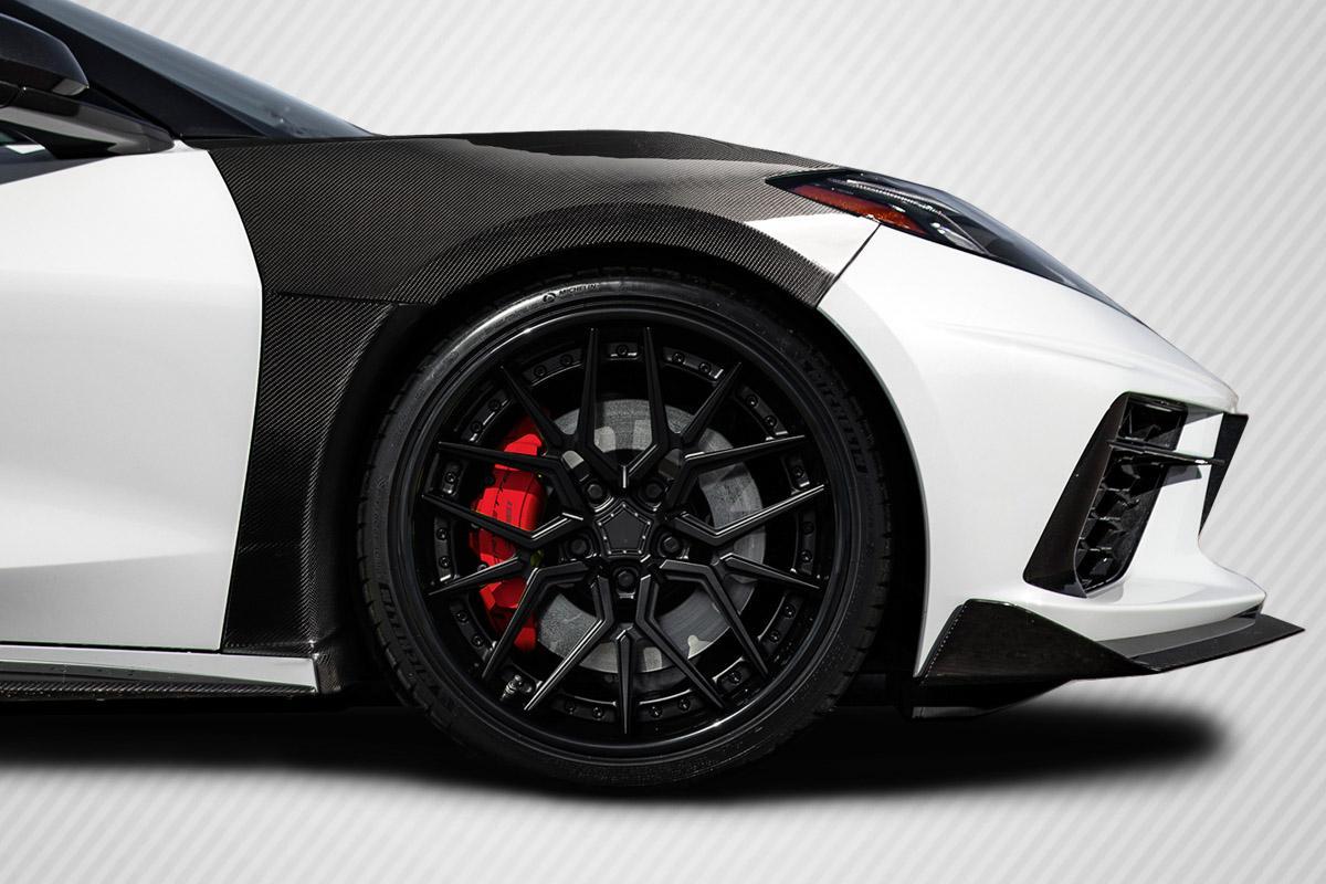 2020-2025 Chevrolet Corvette C8 Gran Veloce Front Fenders, Carbon - view 1