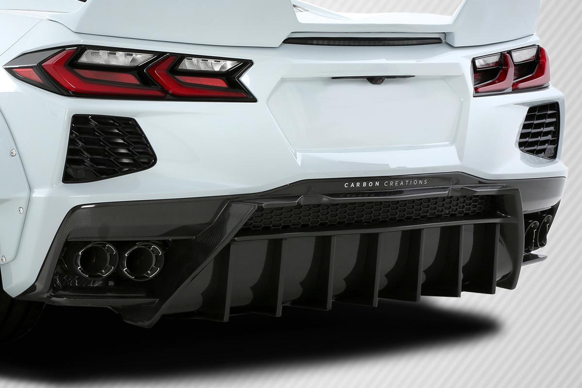 2020-2025 Chevrolet Corvette C8 Gran Veloce Rear Diffuser, Carbon - view 2