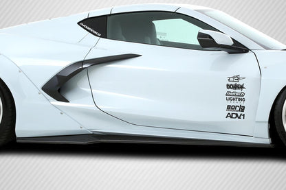 2020-2025 Chevrolet Corvette C8 Gran Veloce Side Skirt Splitters - view 1