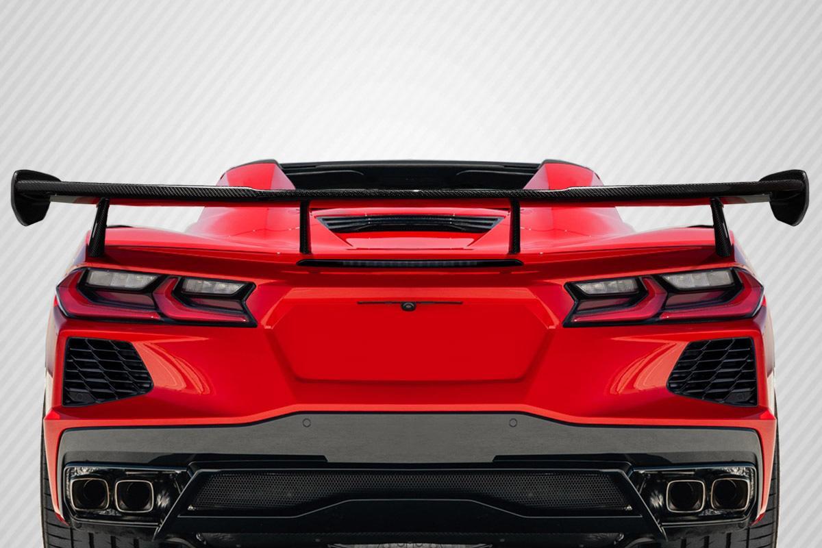 2020-2025 Chevrolet Corvette C8 High Wing Spoiler, Carbon Fiber - view 1