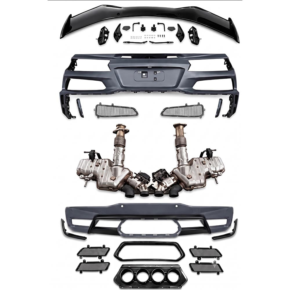 2020-2025 Corvette C8 Stingray Z06 Style Rear Bumper Kit - view 2