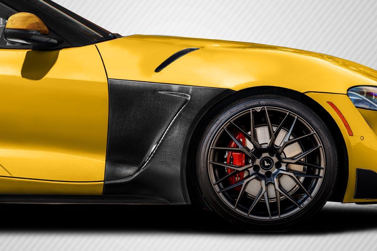 2020-2025 Toyota Supra A90 Apex Front Fenders, Carbon Fiber - view 1