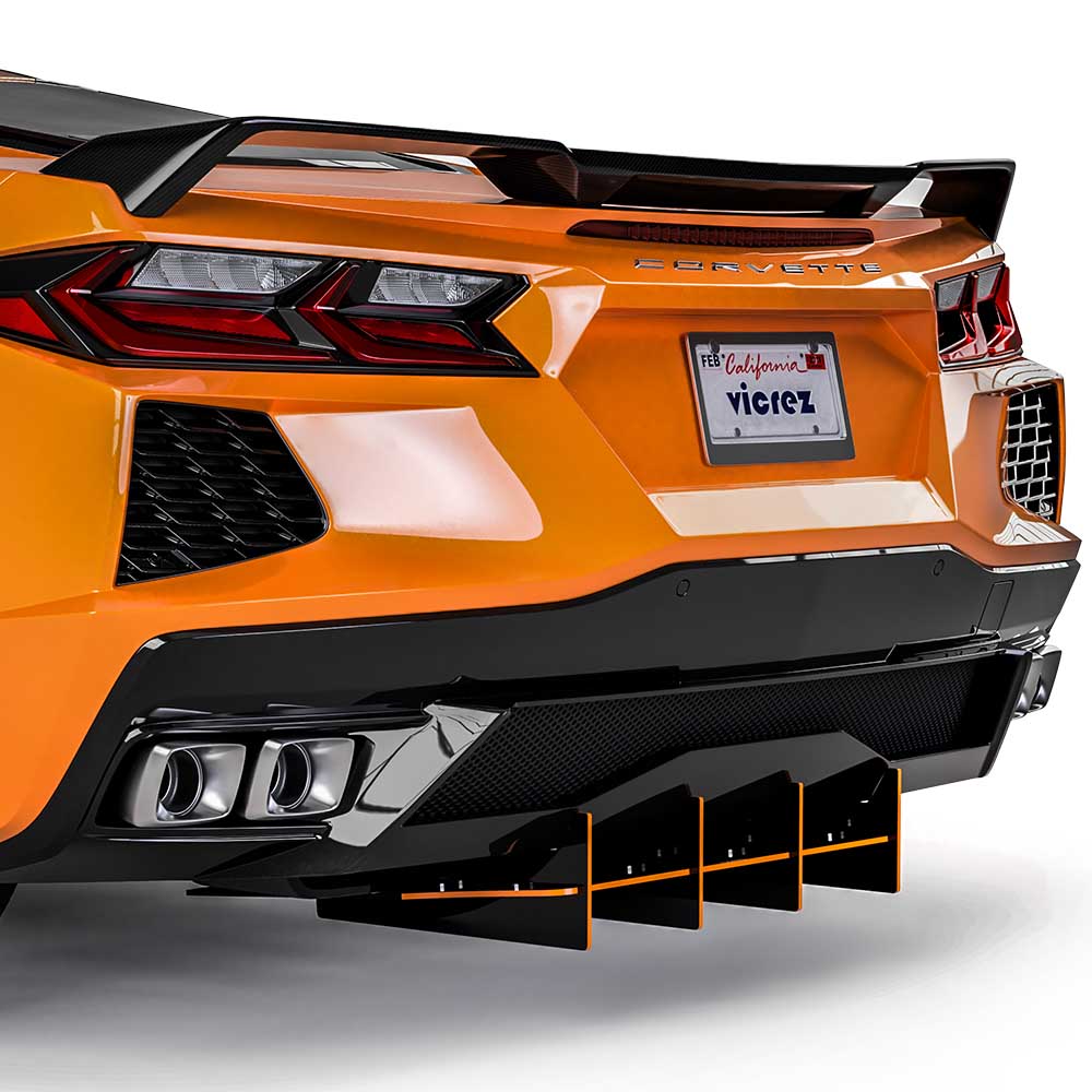 2020-2026 Chevrolet Corvette C8 180R Rear Diffuser, CNC Cut