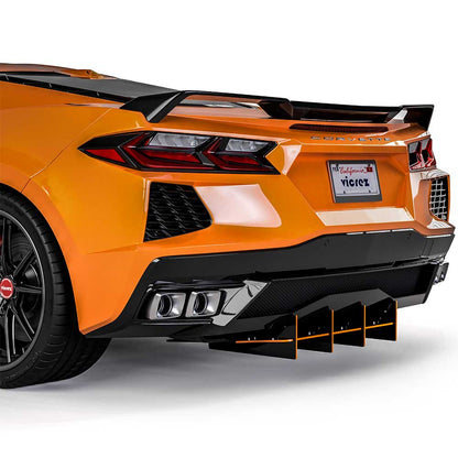 2020-2026 Chevrolet Corvette C8 180R Rear Diffuser, CNC Cut - view 2