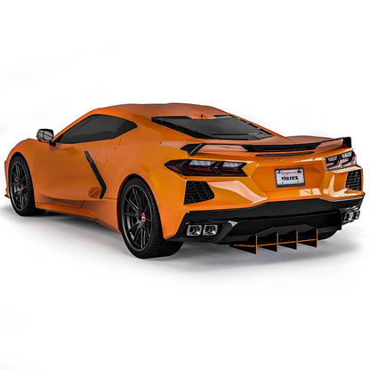 2020-2026 Chevrolet Corvette C8 180R Rear Diffuser, CNC Cut - view 3