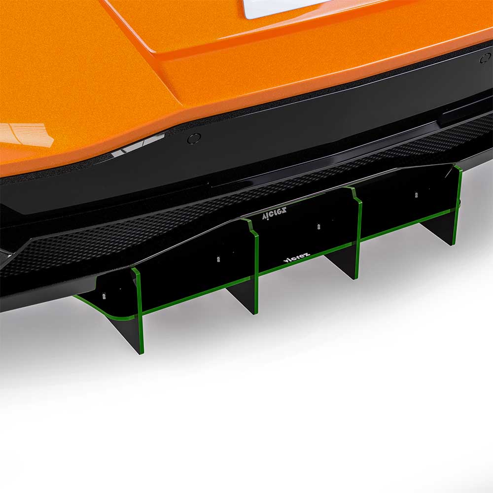 2020-2026 Chevrolet Corvette C8 180R Rear Diffuser, CNC Cut - view 9