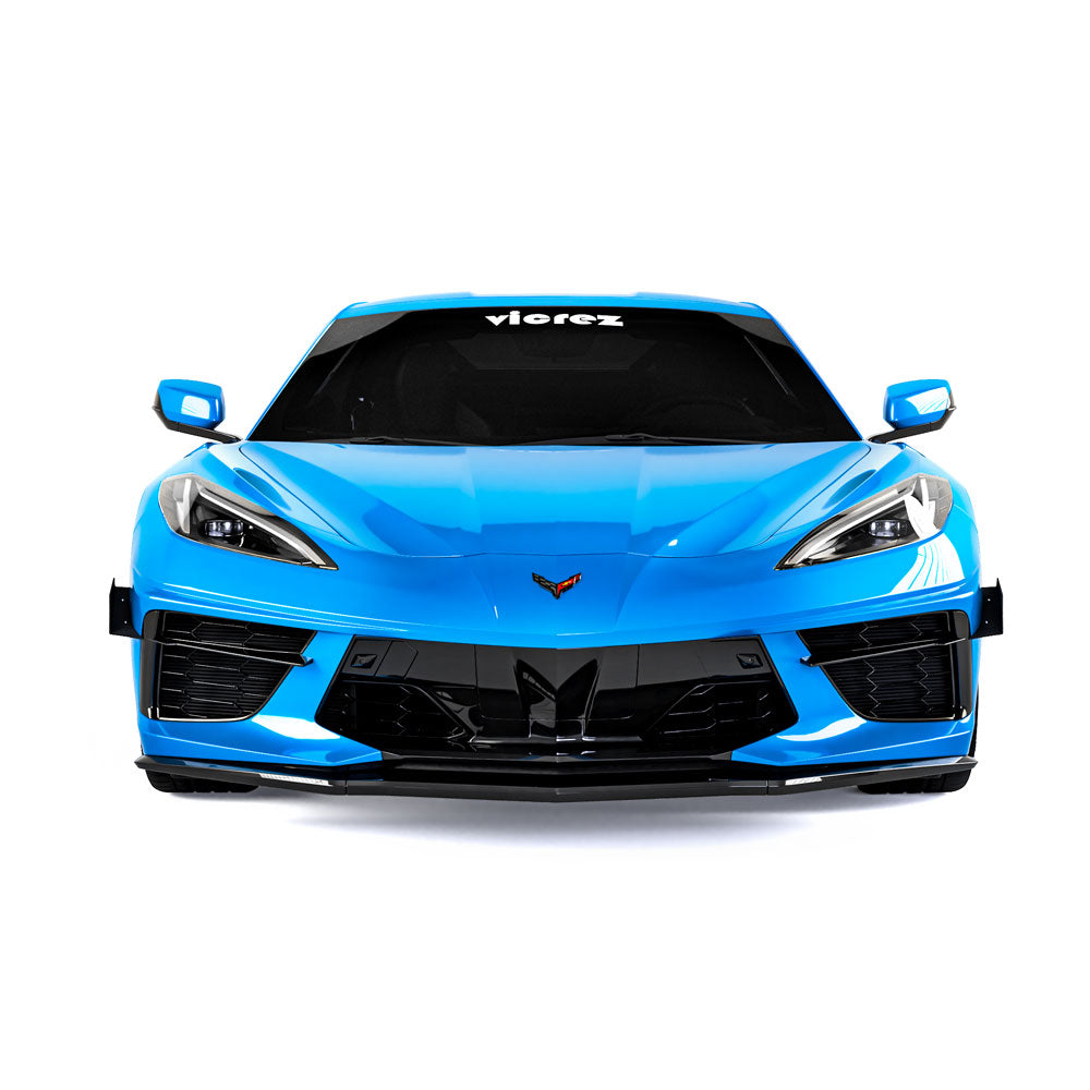 2020-2026 Chevrolet Corvette C8 4VR Front Bumper Canards - view 5