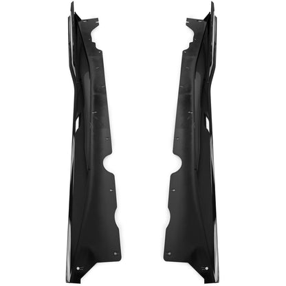 2020-2026 Corvette C8 5VM Style Side Skirts, Gloss Black - view 3