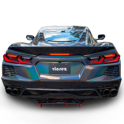2020-2026 Corvette C8 Jesky VR5 Rear Diffuser, ABS - view 2