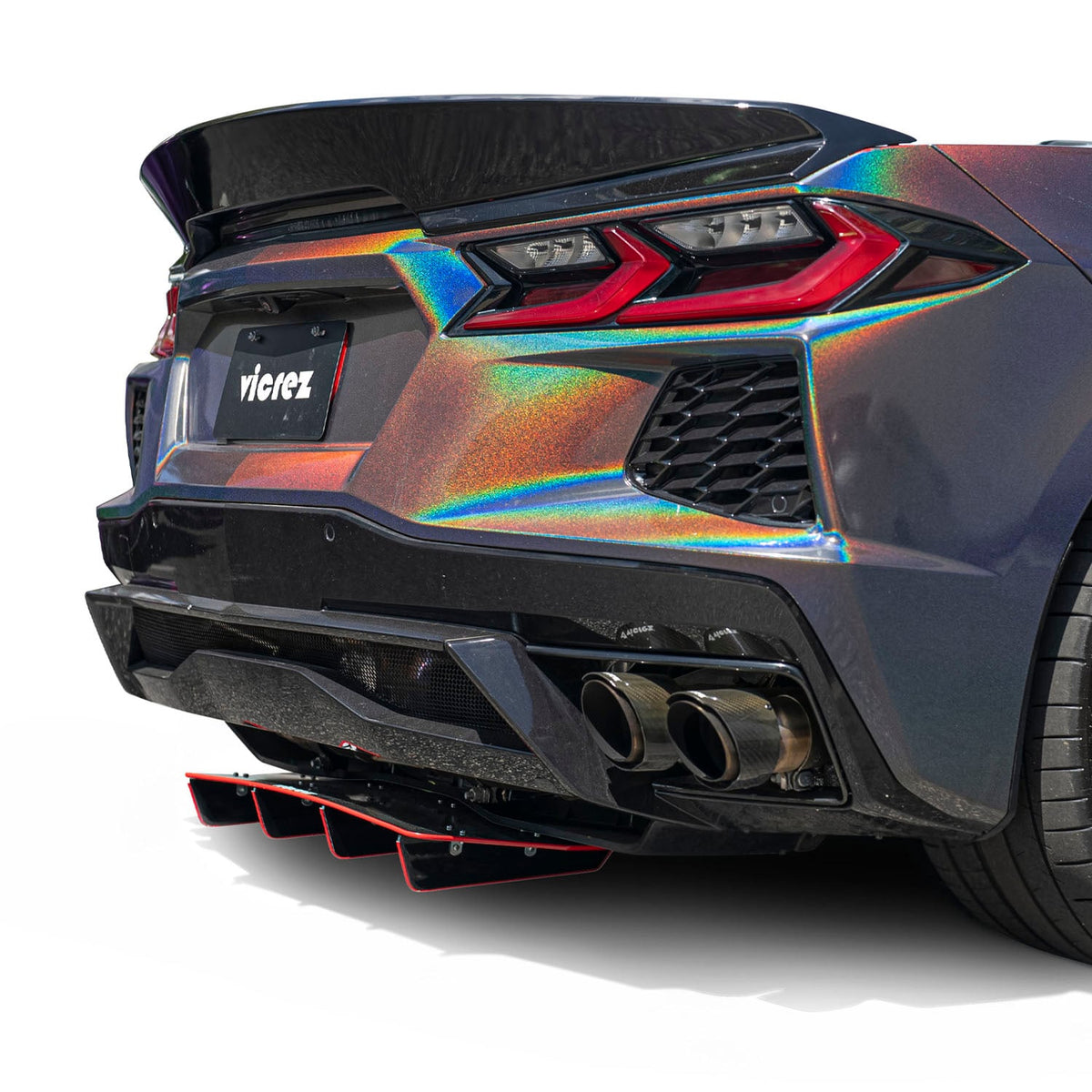 2020-2026 Corvette C8 Jesky VR5 Rear Diffuser, ABS - view 3