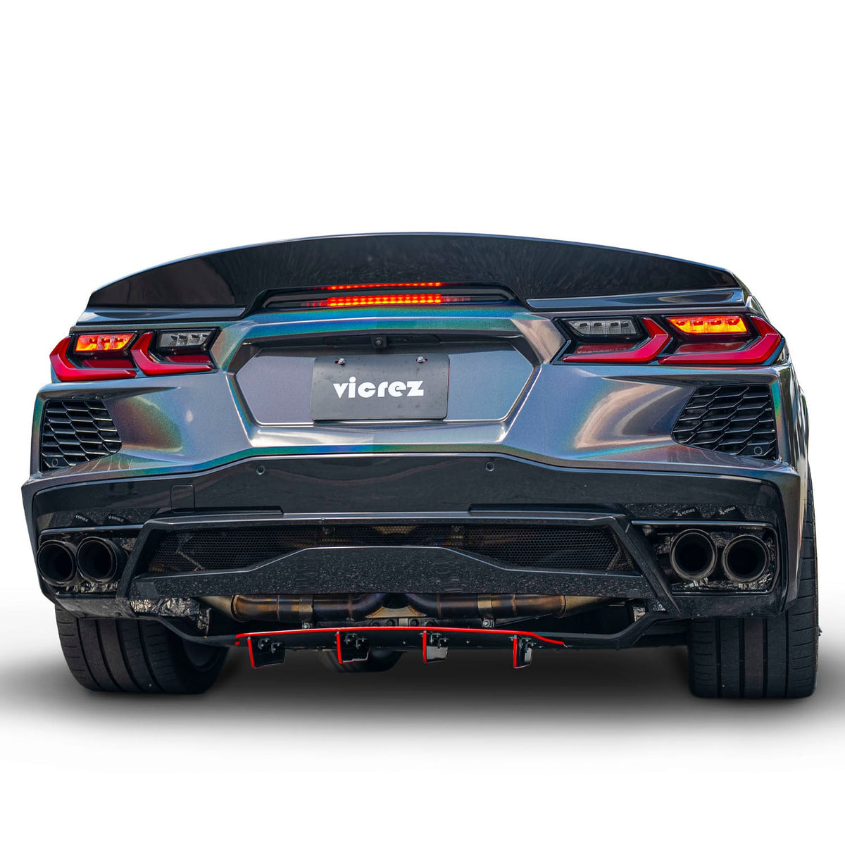 2020-2026 Corvette C8 Jesky VR5 Rear Diffuser, ABS - view 4