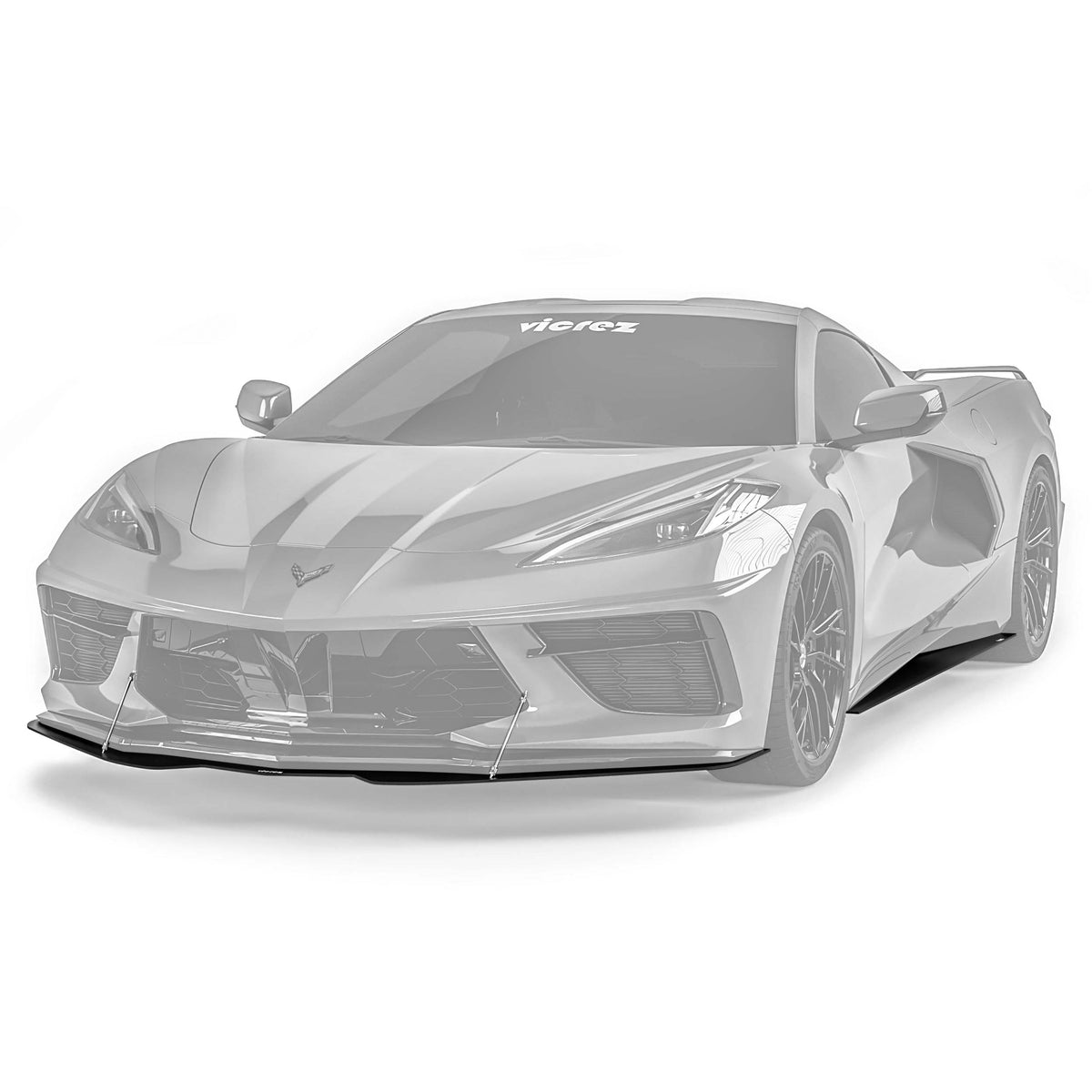 2020-2026 Chevrolet Corvette C8 R1 Aero Splitter Package - view 2